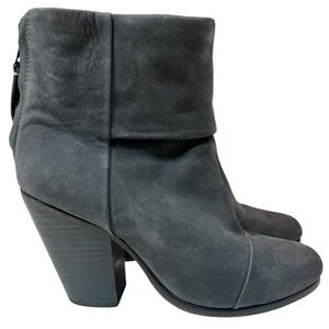 Rag‎ & Bone The Classic Newbury Boot Charcoal Suede 37.5/US 7.5